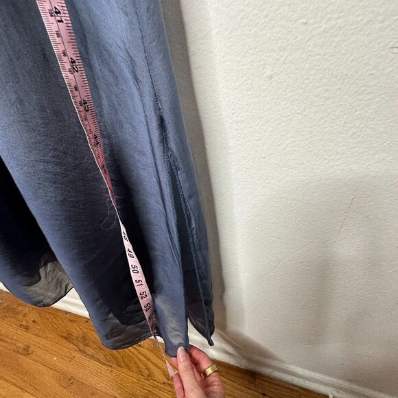 Kate by Laltramoda Light Blue Ombre Tank Sleeveless Lined Midi Maxi Dress S / M - Picture 11 of 12